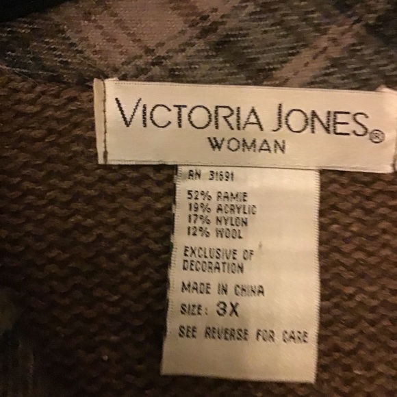 Victoria Jones Sweater 3X - Picture 2 of 3